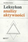 Leksykon analizy aktywności. Autor: Jean-Marie Barbier. Dadada.pl Okładka książki Leksykon analizy aktywności