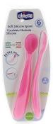 Opakowanie Miękkie łyżeczki silikonowe 2 szt. różowe