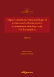 Okładka książki Odpowiedzialność władz publicznych w państwach członkowskich w przestrzeni aksjologicznej Unii Europejskiej