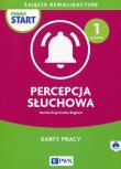 Pewny start Zajęcia rewalidacyjne Percepcja słuchowa Karty pracy Poziom 1 + CD. Autor: Kamila Kuprowska-Stępień. Dadada.pl Okładka książki Pewny start Zajęcia rewalidacyjne Percepcja słuchowa Karty pracy Poziom 1 + CD