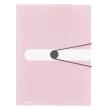 Opakowanie Teczka A4 z gumką PP trans. pastel różowy