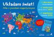Układam świat! Atlas z puzzlami magnetycznymi. Autor: David Partick. Dadada.pl Okładka książki Układam świat! Atlas z puzzlami magnetycznymi