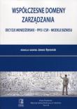 Współczesne domeny zarządzania. Autor: Janusz Rymaniak (red.). Dadada.pl Okładka książki Współczesne domeny zarządzania