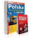 Okładka książki Atlas sam. Polska dla prof.+ Pierwsza pomoc w.2016