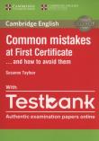 Common Mistakes at First Certificate with Testbank. Autor: Tayfoor Susanne. Dadada.pl Okładka książki Common Mistakes at First Certificate with Testbank