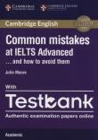 Okładka książki Common Mistakes IELTS Adv anced with Testbank