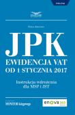 Okładka książki JPK Ewidencja VAT od 1 stycznia 2017