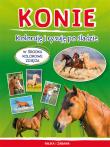 Konie. Koloruję i rysuję po śladzie. Autor: Myślak Monika. Dadada.pl Okładka książki Konie. Koloruję i rysuję po śladzie