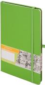 Opakowanie Notes A5 z gumką Romantyzm linia zielony
