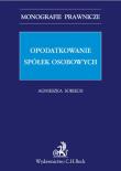Okładka książki Opodatkowanie spółek osobowych