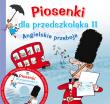 Piosenki dla przedszkolaka 11 Angielskie przeboje. Autor: Danuta Zawadzka, Stefan Gąsieniec. Dadada.pl Okładka książki Piosenki dla przedszkolaka 11 Angielskie przeboje