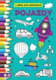 Okładka książki Pojazdy Lubię kolorować