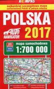 Okładka książki Polska 2017 Mapa samochodowa 1:700 000