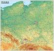 Polska. Mapa Ogólnogeograficzna mapa ścienna oprawiona w listwy. Wydawca: ExpressMap. Dadada.pl Opakowanie Polska. Mapa Ogólnogeograficzna mapa ścienna oprawiona w listwy