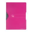 Opakowanie Skoroszyt A4 PP z zaciskiem malinowy Easy
