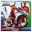 Opakowanie Spider-Man Iron Spider z motocyklem figurka 30 cm