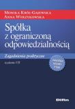 Spółka z ograniczoną odpowiedzialnością. Autor: Król-Gajewska Monika, Wyrzykowska Anna. Dadada.pl Okładka książki Spółka z ograniczoną odpowiedzialnością