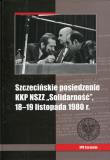 Okładka książki Szczecińskie posiedzenie KKP NSZZ Solidarność