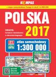 Okładka książki Atlas samochodowy Polska 2017 1:300 000