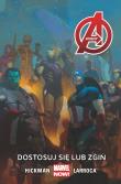 Avengers Dostosuj się lub zgiń, tom 5. Marvel Now. Autor: Jonathan Hickman, Salvador Larroca, Esad Ribic. Dadada.pl Okładka książki Avengers Dostosuj się lub zgiń, tom 5. Marvel Now