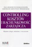 Okładka książki Controlling i rachunkowość zarządcza kosztów