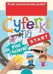Cyferki na start. Książka z pisakiem suchościeraln. Autor: Dorota Skwark. Dadada.pl Okładka książki Cyferki na start. Książka z pisakiem suchościeraln