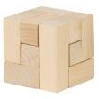 Opakowanie Drewniana kostka układanka logiczna