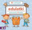 Edulatki Ćwiczenia 4-latka. Autor: Opracowanie zbiorowe. Dadada.pl Okładka książki Edulatki Ćwiczenia 4-latka