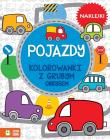 Kolorowanki z grubym obrysem. Pojazdy. Autor: Opracowanie zbiorowe. Dadada.pl Okładka książki Kolorowanki z grubym obrysem. Pojazdy
