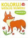 Okładka książki Koloruj według numeru - zwierzęta
