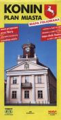 Opakowanie Konin Plan miasta Mapa foliowana 1:8500