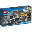 Lego CITY 60151 Transporter dragsterów. Autor: City. Dadada.pl Okładka książki Lego CITY 60151 Transporter dragsterów