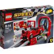 Lego SPEED CHAMPIONS Ferrari i centrum techniczne. Autor: Speed Champions. Dadada.pl Okładka książki Lego SPEED CHAMPIONS Ferrari i centrum techniczne