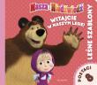 Masza i Niedźwiedź. Witajcie w naszym lesie! Leśne szablony. Autor: Tomasz Klonowski. Dadada.pl Okładka książki Masza i Niedźwiedź. Witajcie w naszym lesie! Leśne szablony
