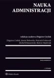 Nauka administracji. Autor: Bukowska Joanna, Cieślak Zbigniew, Federczyk Wojciech, Klimaszewski Michał, Majchrzak Bartosz. Dadada.pl Okładka książki Nauka administracji
