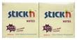 Opakowanie Notes samoprzylepny extra sticky 76x76mm żółty pastelowy 90 kartek 12 sztuk