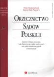 Opakowanie Orzecznictwo Sądów Polskich 10/2013