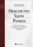 Opakowanie Orzecznictwo Sądów Polskich 11/2011
