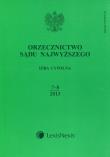 Opakowanie Orzecznictwo Sądu Najwyższego Izba Cywilna 7-8/2013