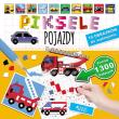 Piksele Pojazdy. Autor: Nosek Bogusław, Izabela Madeja (ilustr.). Dadada.pl Okładka książki Piksele Pojazdy