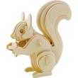Opakowanie Puzzle drewniane 3D Wiewiórka
