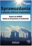 Okładka książki Sprawozdania z zakresu ochrony środowiska Raport do KOBiZE Opłaty za korzystanie ze środowiska
