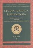 Okładka książki Studia Iuridica Lublinensia T.25. 3/2016
