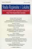 Opakowanie Studia Regionalne i Lokalne 4/ 2016