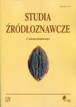 Opakowanie Studia źródłoznawcze Tom 54
