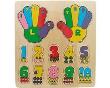 Opakowanie Układanka drewniana Ręce i cyferki