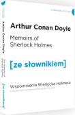 Wspomnienia Sherlocka Holmesa wersja angielska z podręcznym słownikiem. Autor: Doyle Arthur Conan. Dadada.pl Okładka książki Wspomnienia Sherlocka Holmesa wersja angielska z podręcznym słownikiem