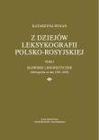 Okładka książki Z dziejów leksykografii polsko-rosyjskiej