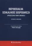 Okładka książki Indywidualna działalność gospodarcza