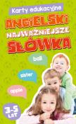 Karty edukacyjne. Angielski Najważniejsze słówka. Autor: Magdalena Popovics. Dadada.pl Okładka książki Karty edukacyjne. Angielski Najważniejsze słówka